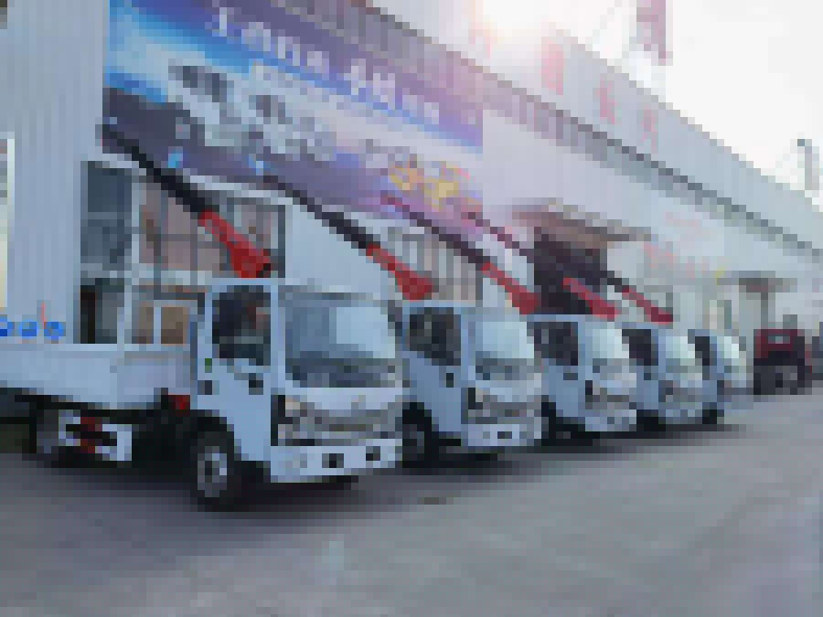 上海易家搬用公司訂購10臺藍牌隨車吊